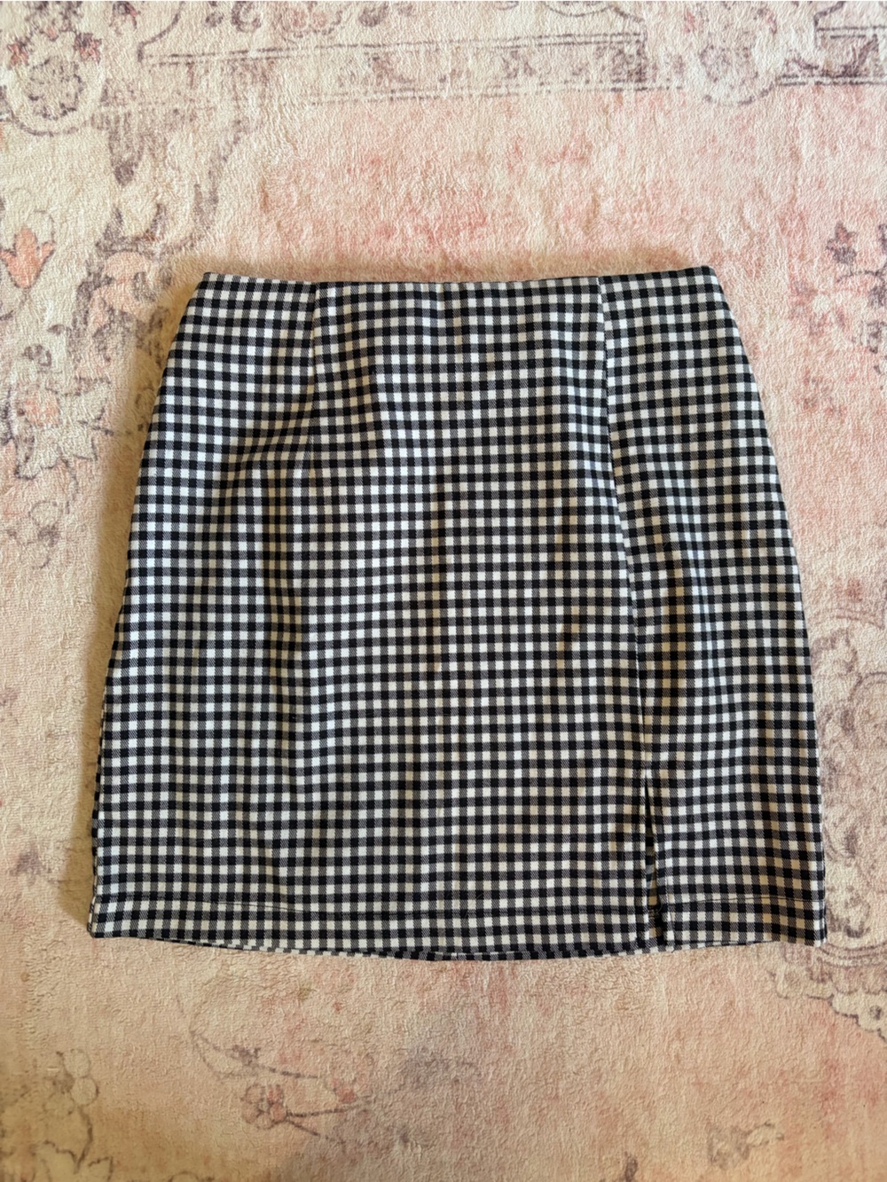 Gingham miniskirt